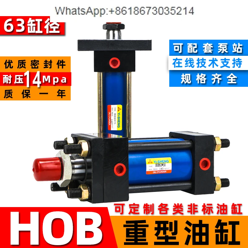 Cylinder Hydraulic Cylinder Heavy Duty HOB63 * 50/75/50/125/300/150/500 Station Mold Standard with Flange
Cylinder Hydraulic Cylinder Heavy Duty HOB63 * 50/75/50/125/300/150/500 Station Mold Standard with Flange