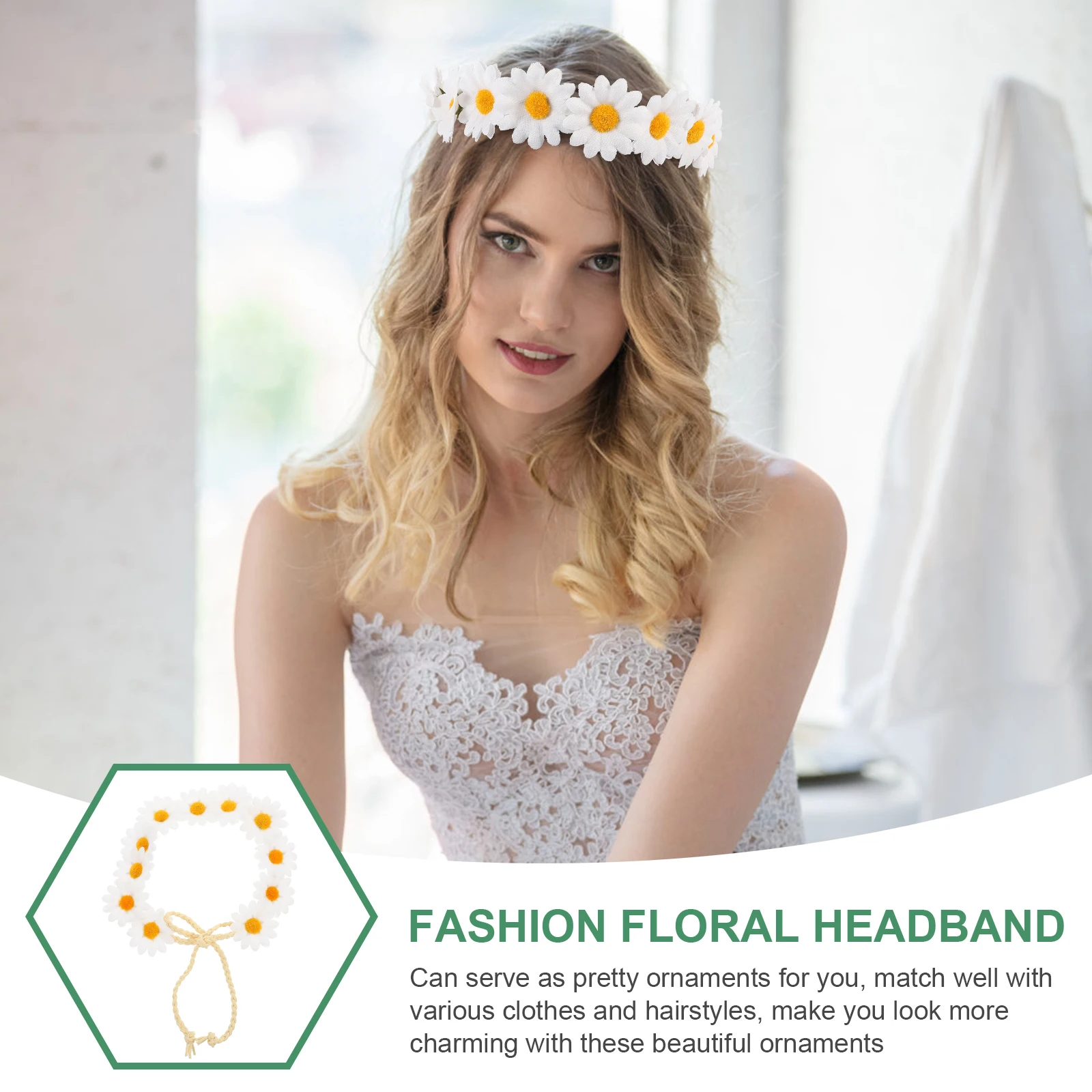Durable Cloth Flowers Adorable Daisy Headband Rope Stretchy Hairband Wedding Party Accessories Hair Hoop Stylish Women
Durable Cloth Flowers Adorable Daisy Headband Rope Stretchy Hairband Wedding Party Accessories Hair Hoop Stylish Women
