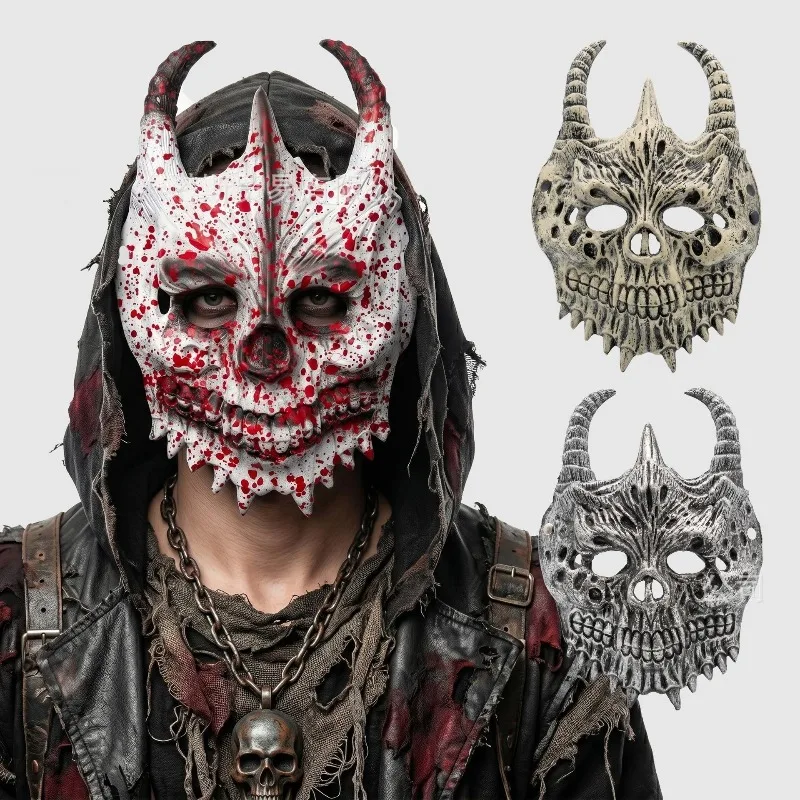 Devil Mask Full Head Halloween Mask for Cosplay Stage Performance Halloween Scary Evil Horror Spooky Party Masks
Devil Mask Full Head Halloween Mask for Cosplay Stage Performance Halloween Scary Evil Horror Spooky Party Masks