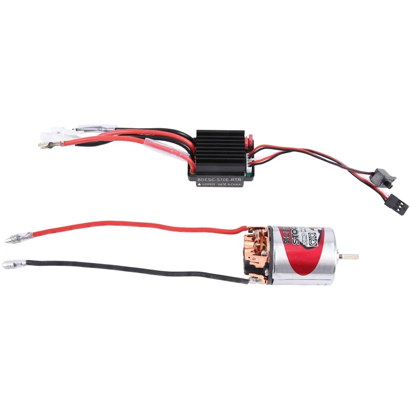 540 Brushed Motor 12T & 320A ESC Brushed Motor Speed Controller With 2A BEC For 1/10 RC Off-Road Racing Car Truck Parts
540 Brushed Motor 12T & 320A ESC Brushed Motor Speed Controller With 2A BEC For 1/10 RC Off-Road Racing Car Truck Parts