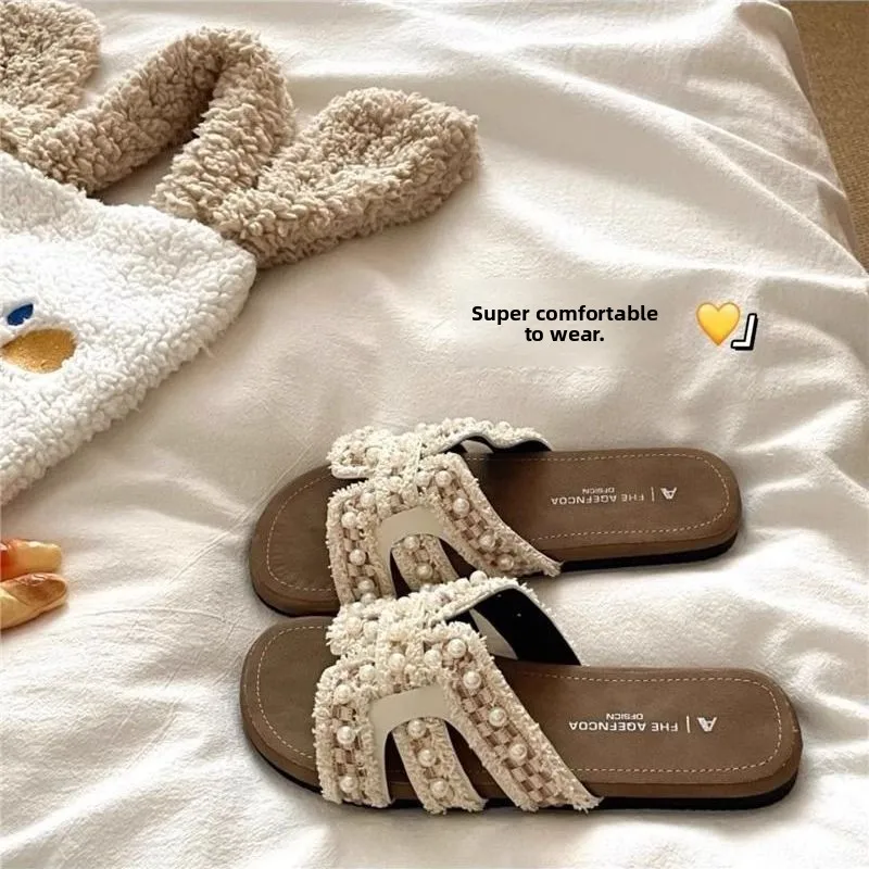Casual Summer Women's Slip-On Sandals Flat Heel Knot Decor Toe Holiday Style Indoor Outdoor Wear
Casual Summer Women's Slip-On Sandals Flat Heel Knot Decor Toe Holiday Style Indoor Outdoor Wear
