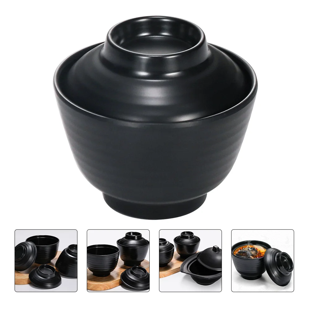 Bowl Miso Delicate Soup Japanese Style Cover Small with Lids Imitation Porcelain Mini Food Seasoning Trifle
Bowl Miso Delicate Soup Japanese Style Cover Small with Lids Imitation Porcelain Mini Food Seasoning Trifle