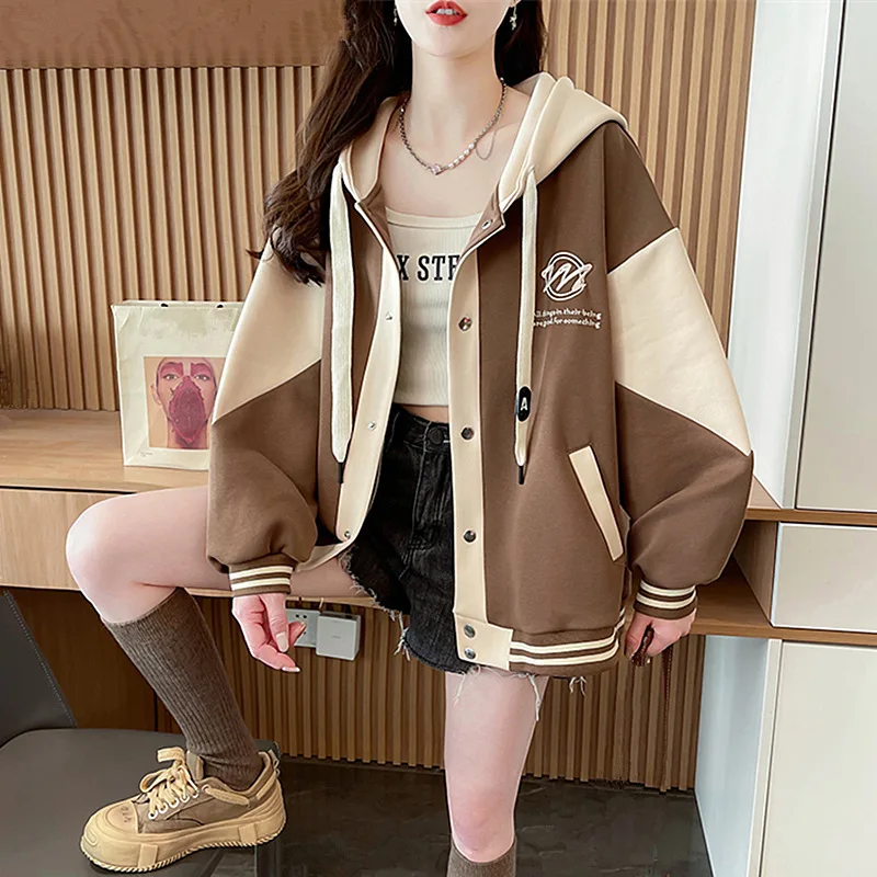 Женские оранжевые бейсбольные куртки: осенние, модные, в стиле бохо, уличные, с регулируемым спущенным плечом, приталенные, с эффектом объемности, в университетском стиле, с высоким воротником
Женские оранжевые бейсбольные куртки: осенние, модные, в стиле бохо, уличные, с регулируемым спущенным плечом, приталенные, с эффектом объемности, в университетском стиле, с высоким воротником