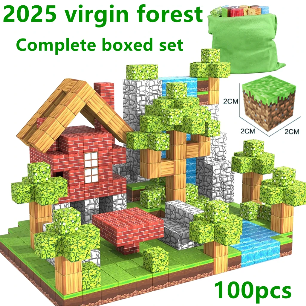 100 шт. магнитные блоки-Build Mine Magnet World Set для мальчиков и девочек 3 лет, сенсорные игрушки для малышей, подарки, строительные игрушки
100 шт. магнитные блоки-Build Mine Magnet World Set для мальчиков и девочек 3 лет, сенсорные игрушки для малышей, подарки, строительные игрушки