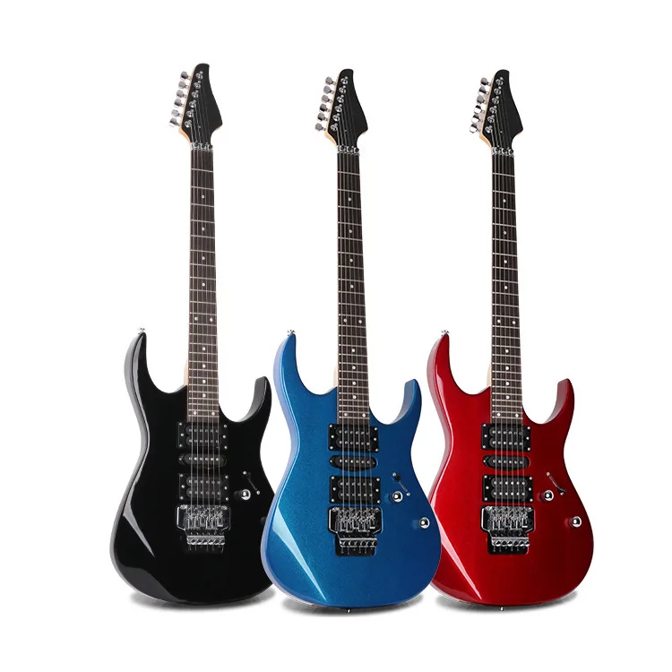 Factory direct sales 39-inch bright double-rock electric guitar 24 pins linden beginners play electric guitar
Factory direct sales 39-inch bright double-rock electric guitar 24 pins linden beginners play electric guitar