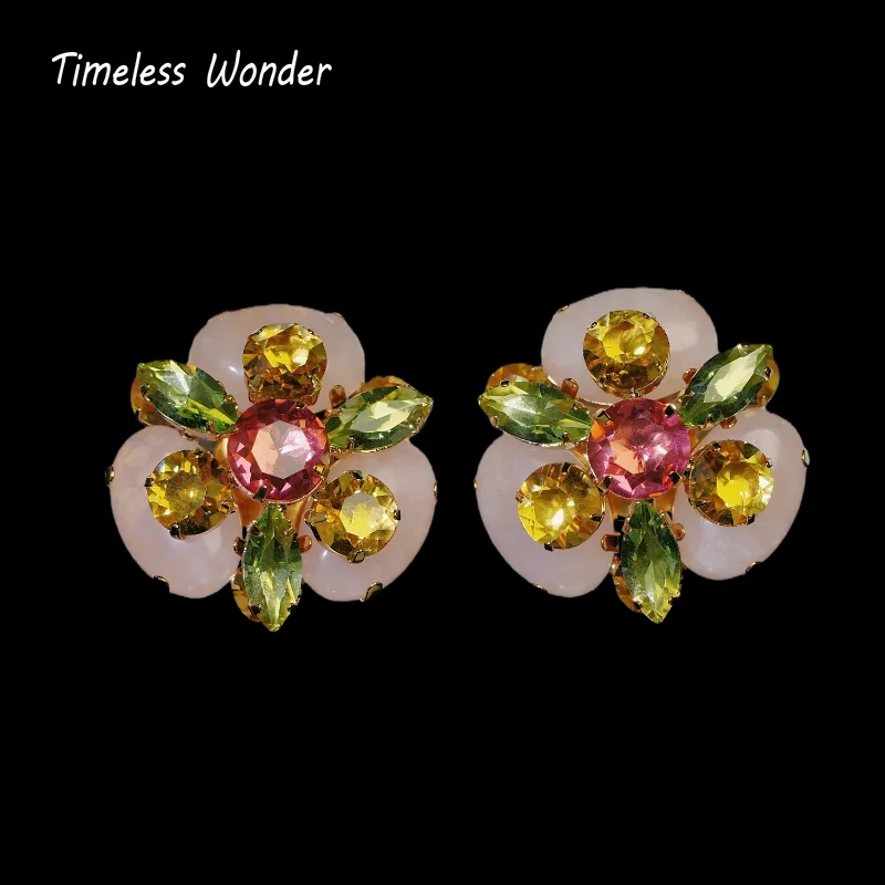 Timeless Wonder Fancy Crystal Zircon Geo Floral Clip on Earrings for Women Designer Jewelry Punk Luxury Rare Top 4370
Timeless Wonder Fancy Crystal Zircon Geo Floral Clip on Earrings for Women Designer Jewelry Punk Luxury Rare Top 4370