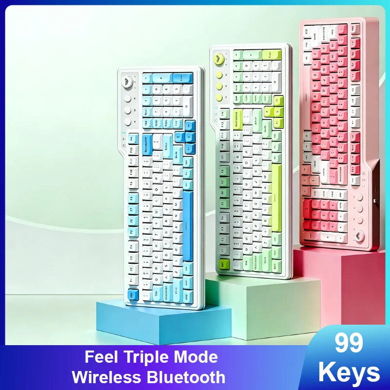 F3099 for RGB Backlit Membrane Keyboard with Mechanical Feel Triple Mode Wireless Bluetooth Gaming Keyboard for
F3099 for RGB Backlit Membrane Keyboard with Mechanical Feel Triple Mode Wireless Bluetooth Gaming Keyboard for