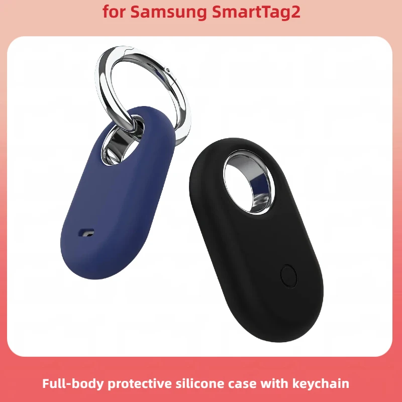 Durable Silicone Case with Attachable Keychain for Samsung SmartTag2 Tracker - Anti-Lost Solution
Durable Silicone Case with Attachable Keychain for Samsung SmartTag2 Tracker - Anti-Lost Solution