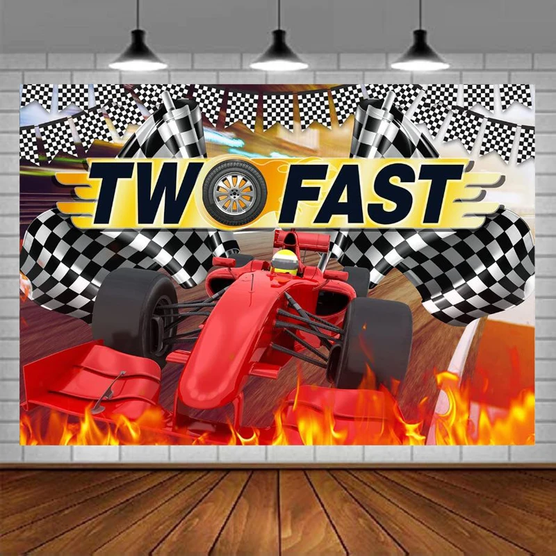 Car Racing 2nd Birthday Photography Backdrop For Boys Two Fast Photo Kids Race Car Themed Party Background Photo Booth Props
Car Racing 2nd Birthday Photography Backdrop For Boys Two Fast Photo Kids Race Car Themed Party Background Photo Booth Props