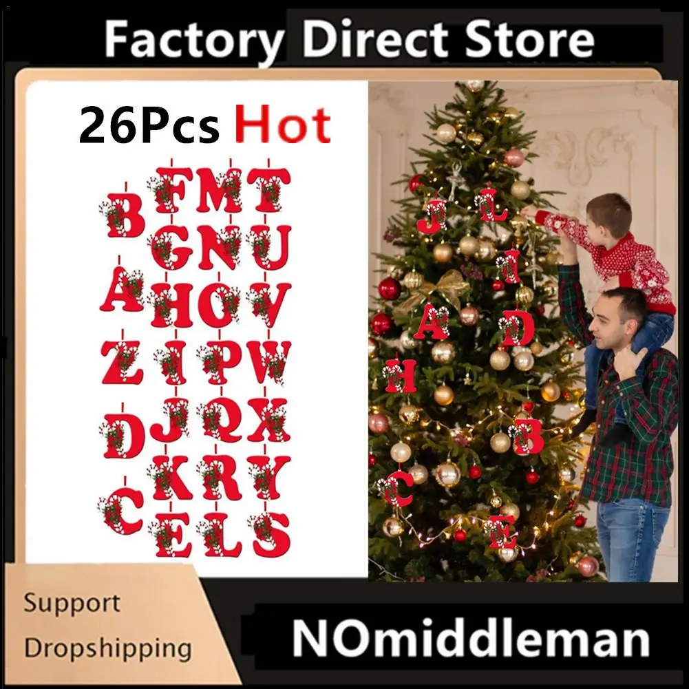 1/26Pcs Christmas Tree Hanging Personalized Christmas Letter Decoration Christmas Tree Ornaments Ornaments Holiday Ornaments
1/26Pcs Christmas Tree Hanging Personalized Christmas Letter Decoration Christmas Tree Ornaments Ornaments Holiday Ornaments