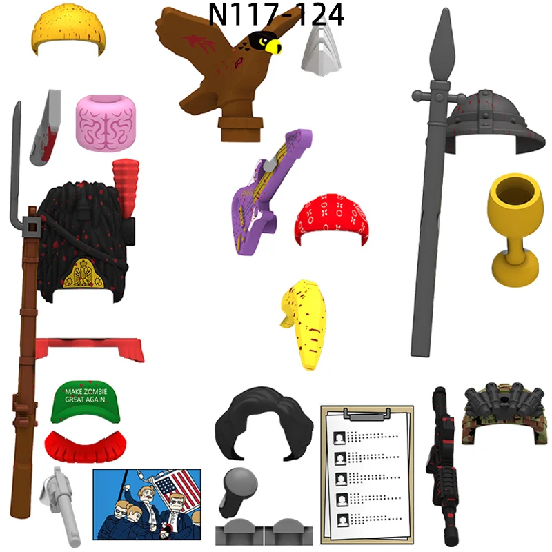 The Old Guard Crusader Chef MZGA Rock Philosophy Quickly Murderer Zombie Model Blocks MOC Bricks Set Gifts Toys N117-N124
The Old Guard Crusader Chef MZGA Rock Philosophy Quickly Murderer Zombie Model Blocks MOC Bricks Set Gifts Toys N117-N124