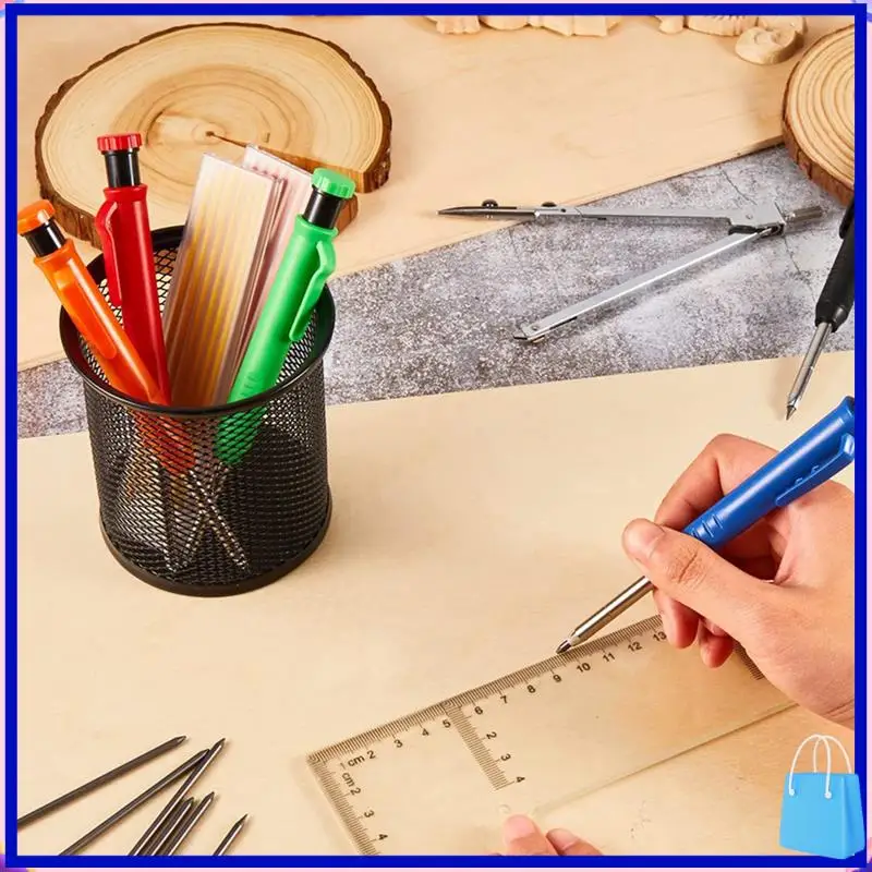 10 Pcs Solid Carpenter Pencils With 60 Pcs Refills Long Nosed Deep Hole Construction Pencils
10 Pcs Solid Carpenter Pencils With 60 Pcs Refills Long Nosed Deep Hole Construction Pencils