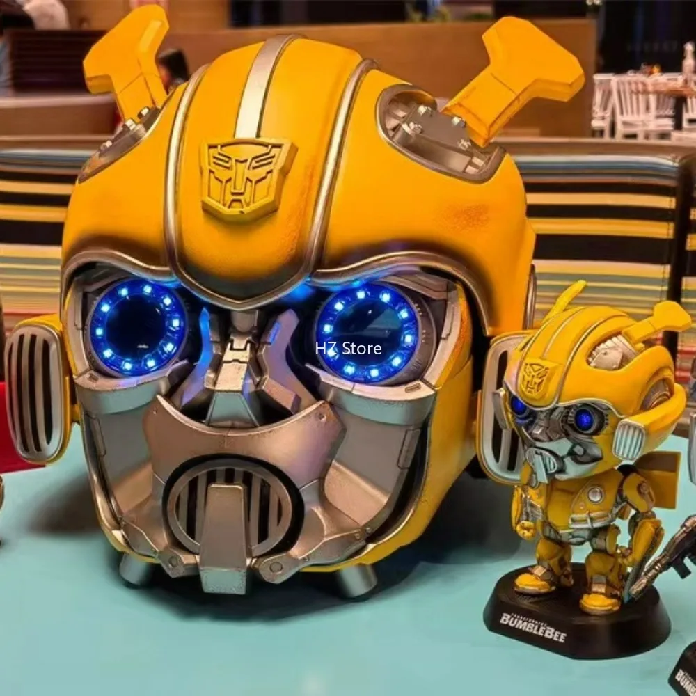 Transformers Bumblebee Helmet with Face Changing & Eyes Light 1:1 Wearable Voice Touch Control Mask Halloween Cos Gift
Transformers Bumblebee Helmet with Face Changing & Eyes Light 1:1 Wearable Voice Touch Control Mask Halloween Cos Gift