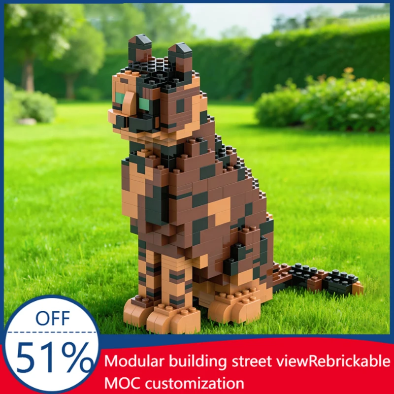 714 PCS Spotted Pattern Cat Figure Building Block Model Children Education Assembly Toy Birthday Display Gifts Christmas DIY Set
714 PCS Spotted Pattern Cat Figure Building Block Model Children Education Assembly Toy Birthday Display Gifts Christmas DIY Set