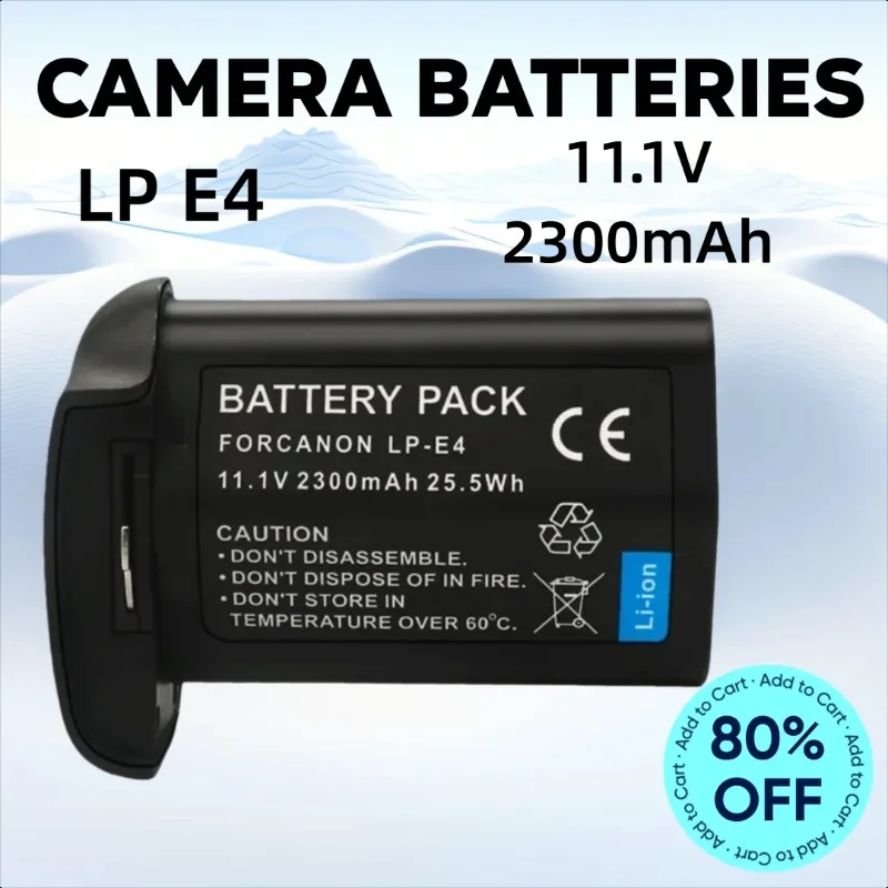 11.1V 2300mAh LP E4 for EOS 1DS Mark III EOS-1D Mark IV EOS-1D/S Mark III EOS-1D/C EOS-1D/X Camera Batteries 
11.1V 2300mAh LP E4 for EOS 1DS Mark III EOS-1D Mark IV EOS-1D/S Mark III EOS-1D/C EOS-1D/X Camera Batteries