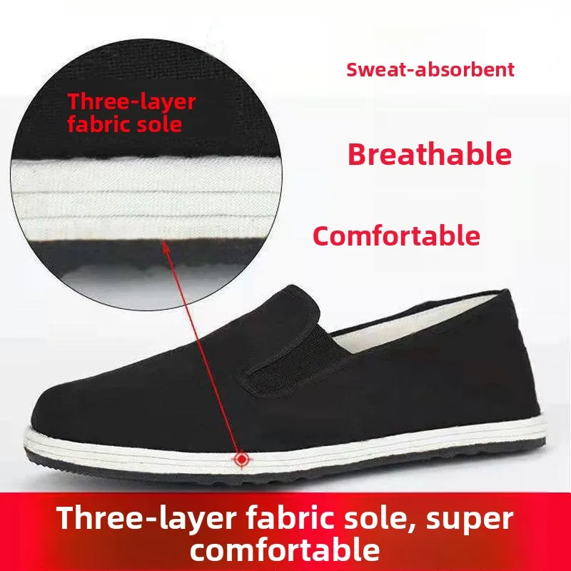 Противоскользящие рабочие повседневные туфли унисекс с подошвой из вулканизированной резины, военные однотонные туфли, износостойкие летние пекинские тканевые туфли
Противоскользящие рабочие повседневные туфли унисекс с подошвой из вулканизированной резины, военные однотонные туфли, износостойкие летние пекинские тканевые туфли