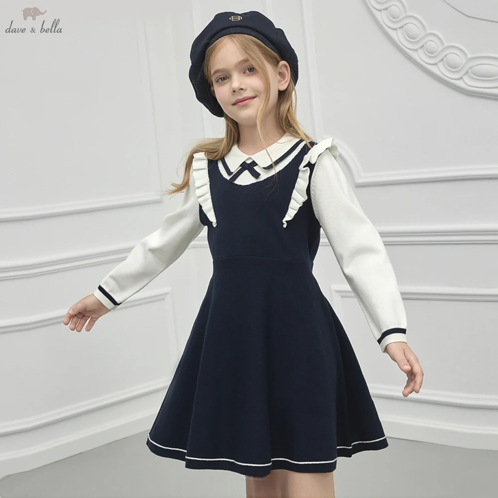 Платье принцессы с длинными рукавами Dave Bella для девочек, детское зимнее вязаное платье-свитер, милая праздничная уличная одежда DK3236004
Платье принцессы с длинными рукавами Dave Bella для девочек, детское зимнее вязаное платье-свитер, милая праздничная уличная одежда DK3236004