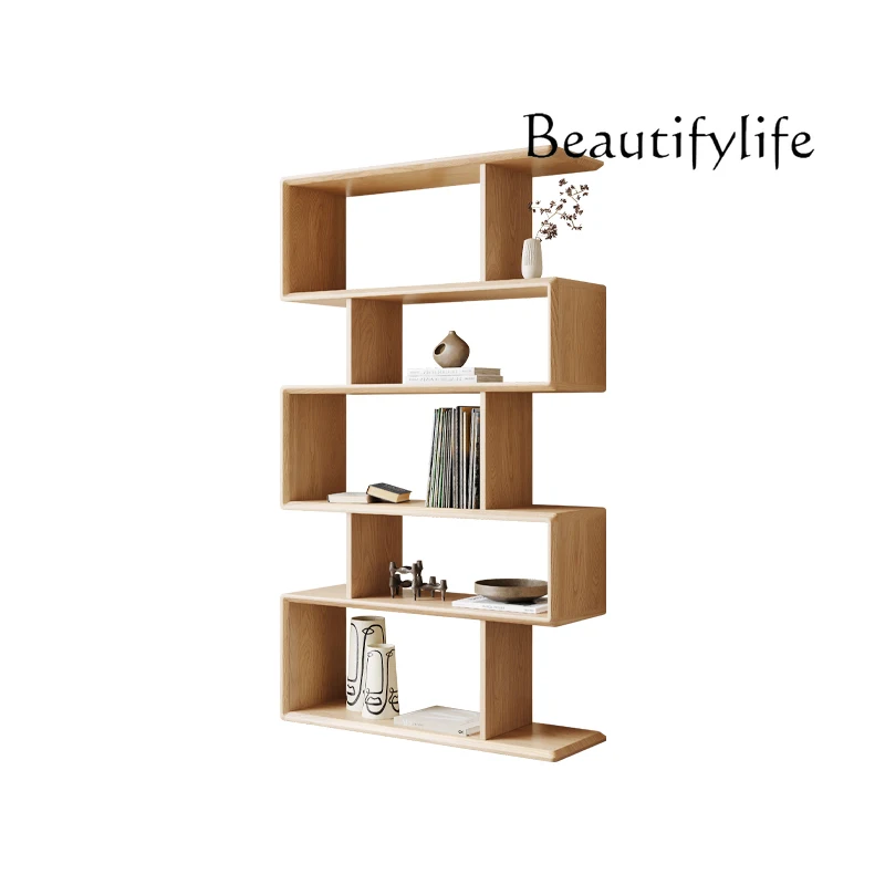 Solid wood bookshelf shelf floor-to-ceiling household Nordic ash wood living room wall compartment simple locker
Solid wood bookshelf shelf floor-to-ceiling household Nordic ash wood living room wall compartment simple locker