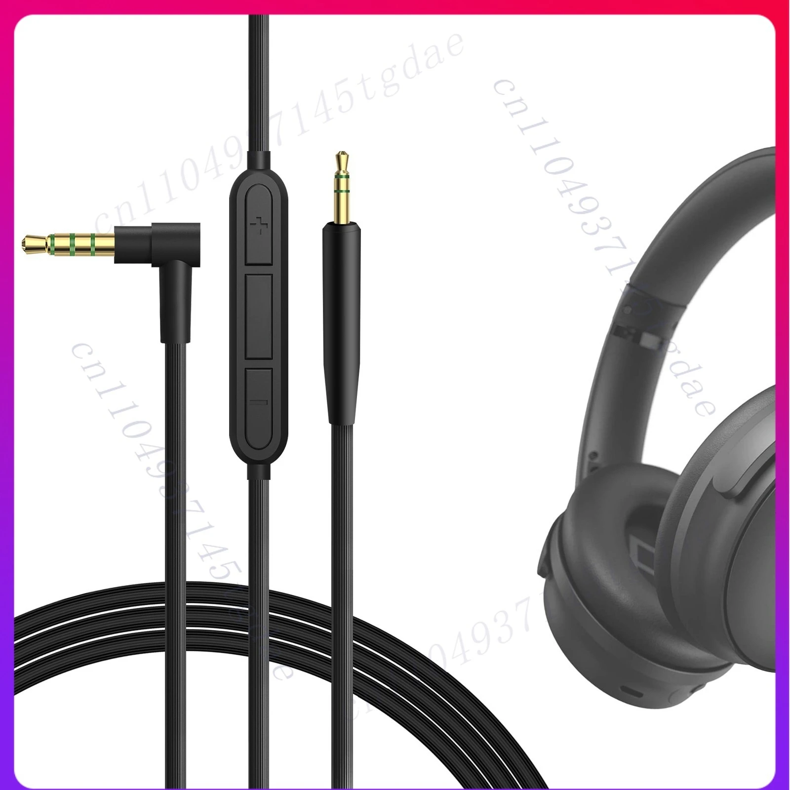Audio cable for Geekria with microphone for Bose QC45, QC35 Series II, QCSE, QCUltra 2.5mm-3.5mm interface
Audio cable for Geekria with microphone for Bose QC45, QC35 Series II, QCSE, QCUltra 2.5mm-3.5mm interface
