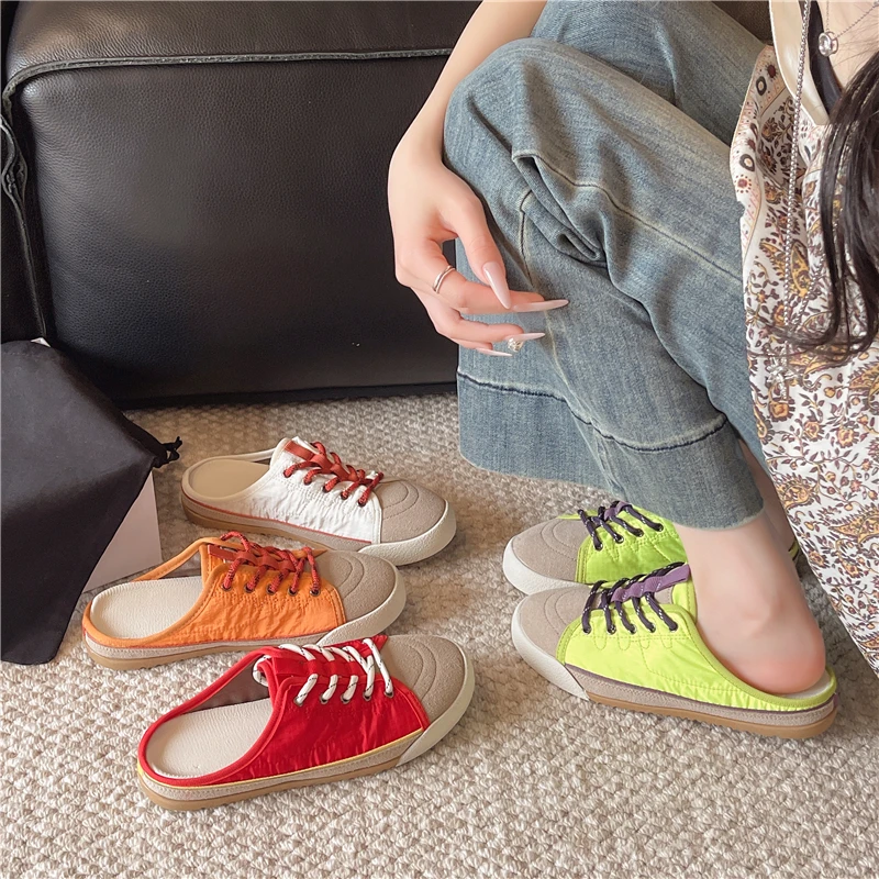 2026 Spring New Retro Half Slippers Women Soft Sole Comfortable Versatile Lace-up Casual Flats
2026 Spring New Retro Half Slippers Women Soft Sole Comfortable Versatile Lace-up Casual Flats