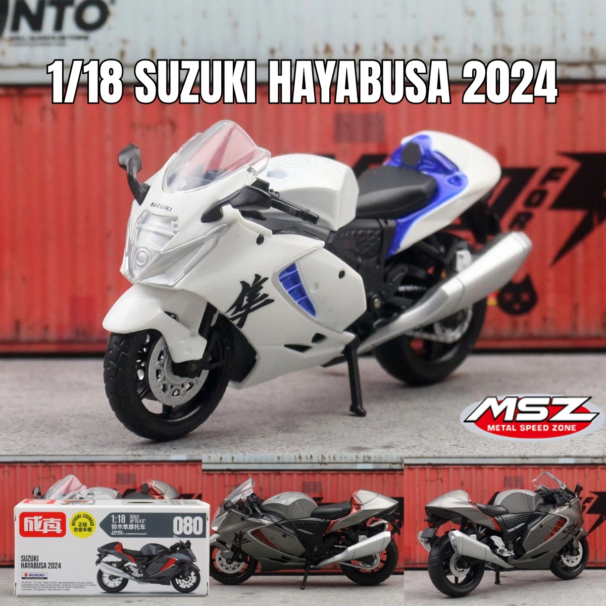 1/18 Suzuki Hayabusa 2024 Toy Motorcycle Diecast Miniature Vehicle Model 1:18 Super Racing Collection Gift for Children Boy
1/18 Suzuki Hayabusa 2024 Toy Motorcycle Diecast Miniature Vehicle Model 1:18 Super Racing Collection Gift for Children Boy