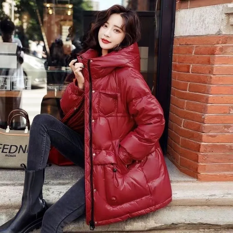 Large-sized No-wash Glossy Cotton-padded Jacket Winter Short Thickened Down Cotton-padded Jacket Loose Mid-length Outcoat Woman
Large-sized No-wash Glossy Cotton-padded Jacket Winter Short Thickened Down Cotton-padded Jacket Loose Mid-length Outcoat Woman