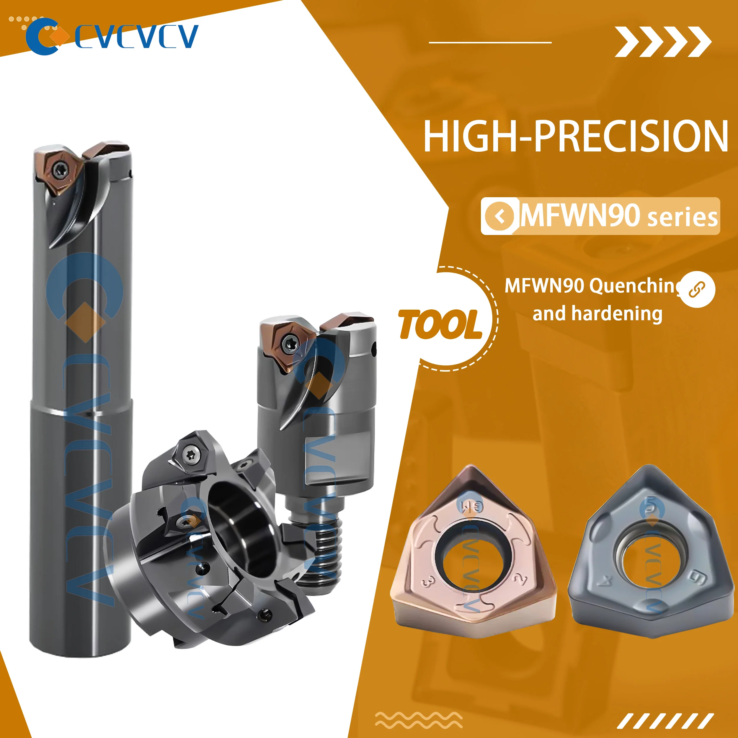 MFWN90 Series Miling Cutter Rod Locking Type Milling Cutter Head CNC Lathe WNMU Hard Metal Double Sided Hexagonal Milling Insert
MFWN90 Series Miling Cutter Rod Locking Type Milling Cutter Head CNC Lathe WNMU Hard Metal Double Sided Hexagonal Milling Insert