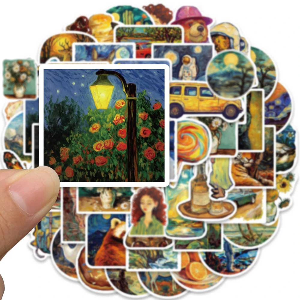 10/30/50pcs Retro Oil Painting Cartoon Stickers Aesthetic Art Decals DIY Notebook Skateboard Laptop Waterproof Graffiti Sticker
10/30/50pcs Retro Oil Painting Cartoon Stickers Aesthetic Art Decals DIY Notebook Skateboard Laptop Waterproof Graffiti Sticker
