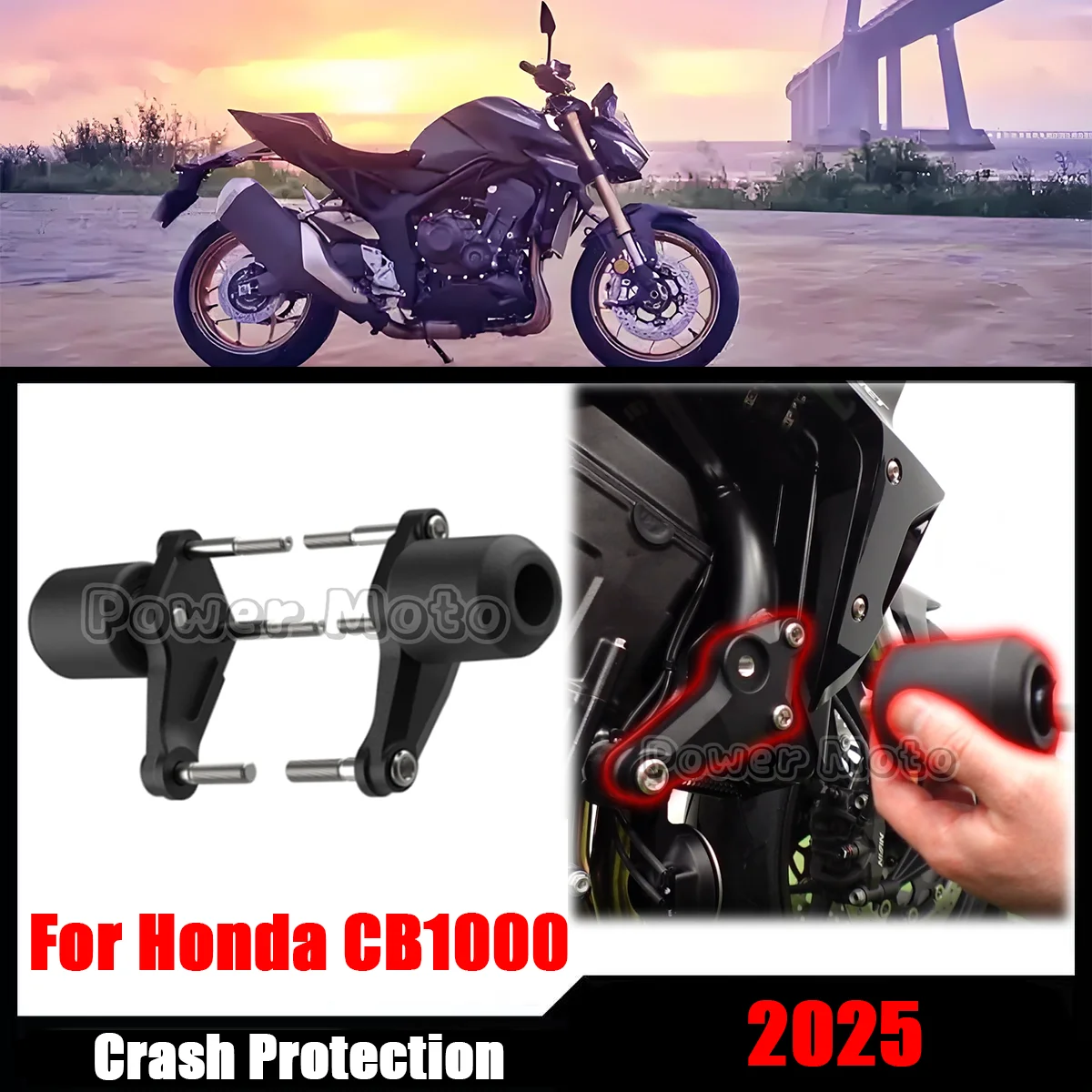 CB1000 for Honda CB1000 2025 Motorcycle CNC Frame Sliders Protector Guard Fairing Crash Pad Falling Protection Frame Slider
CB1000 for Honda CB1000 2025 Motorcycle CNC Frame Sliders Protector Guard Fairing Crash Pad Falling Protection Frame Slider