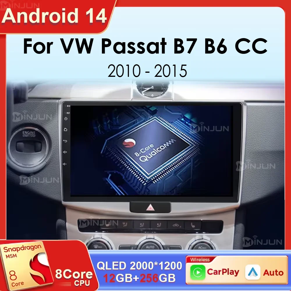 Android 14 For VW Volkswagen Passat B7 B6 CC 2010 - 2015 Car GPS Multimedia Player Radio Video Stereo DSP Carplay Head unit
Android 14 For VW Volkswagen Passat B7 B6 CC 2010 - 2015 Car GPS Multimedia Player Radio Video Stereo DSP Carplay Head unit