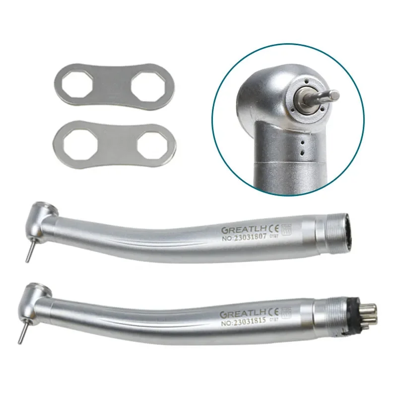 GREATLH Dentals Handpiece Set 2/4 Holes High Speed Turbine Handpiece Kit Dental Instrument
GREATLH Dentals Handpiece Set 2/4 Holes High Speed Turbine Handpiece Kit Dental Instrument