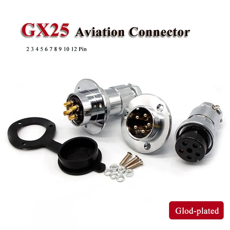 Позолоченная авиационная розетка GX25 2 3 4 5 6 7 8 9 10 12-контактная вилка AE с внутренним фланцем и резьбой для пайки DF25M
Позолоченная авиационная розетка GX25 2 3 4 5 6 7 8 9 10 12-контактная вилка AE с внутренним фланцем и резьбой для пайки DF25M