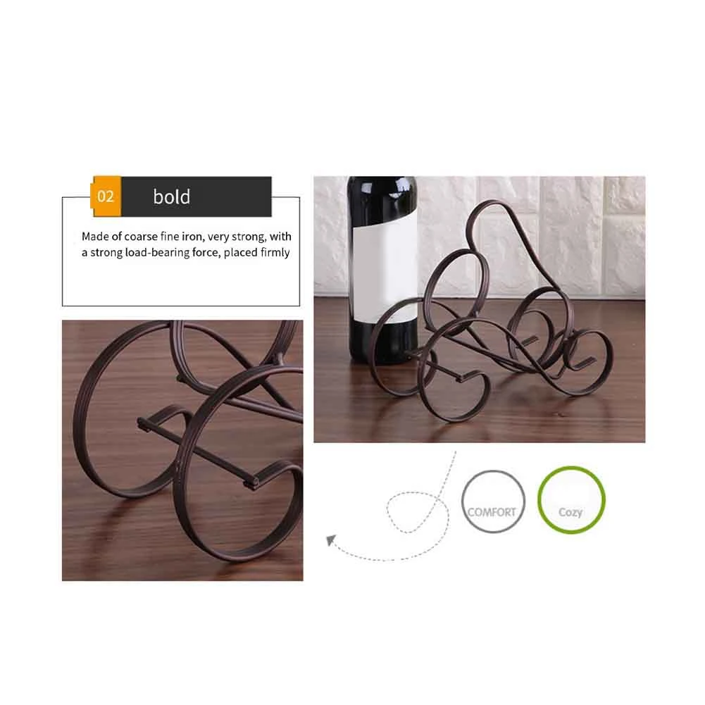 A52I-Wine Rack Freestanding Wine Holder,Single Bottle Rack Countertop Wine Storage Holder Protector For Red Wine For Home Bar
A52I-Wine Rack Freestanding Wine Holder,Single Bottle Rack Countertop Wine Storage Holder Protector For Red Wine For Home Bar
