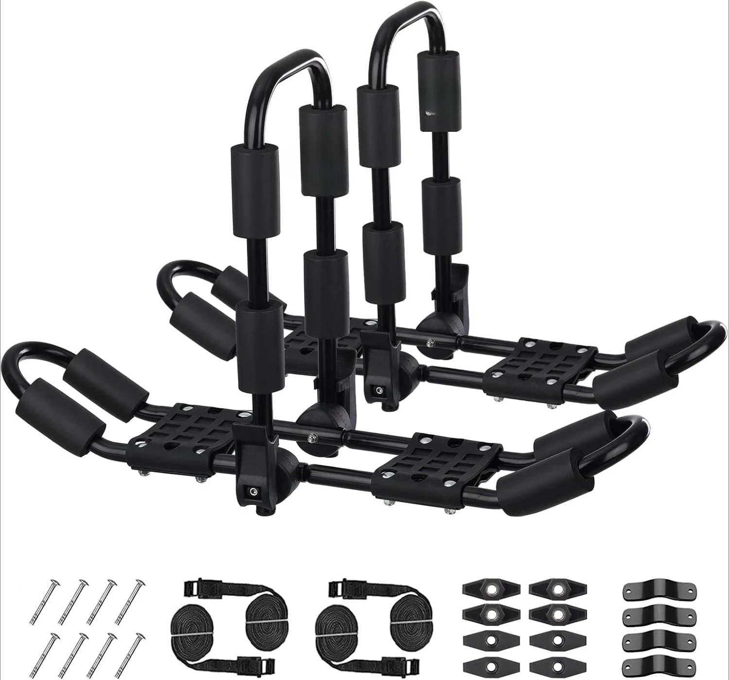 2Pcs 4-in-1 Folding J-Style Roof Rack Adjustable Bilateral Kayak Canoe Surfboard Ski Carrier Mount for Car SUV Truck Crossbar
2Pcs 4-in-1 Folding J-Style Roof Rack Adjustable Bilateral Kayak Canoe Surfboard Ski Carrier Mount for Car SUV Truck Crossbar
