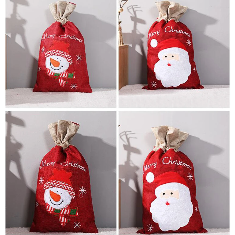 Burlap Gift Bag Drawstring Christmas Wrapping Bags Treats Goodies Durable Material Cute Design Candy Bag Kids Toys Small Items
Burlap Gift Bag Drawstring Christmas Wrapping Bags Treats Goodies Durable Material Cute Design Candy Bag Kids Toys Small Items