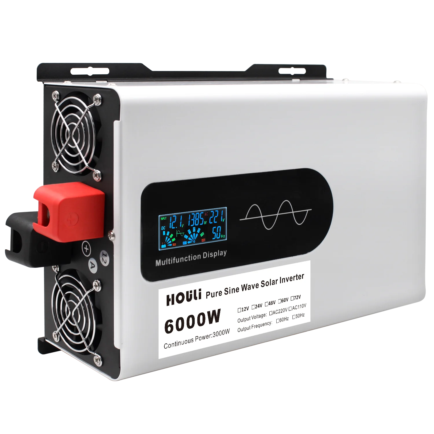HOULI 12V/48V/220V Solar Pure Sine Wave Inverter 6000W Converter 12V to 230V Power Converter
HOULI 12V/48V/220V Solar Pure Sine Wave Inverter 6000W Converter 12V to 230V Power Converter