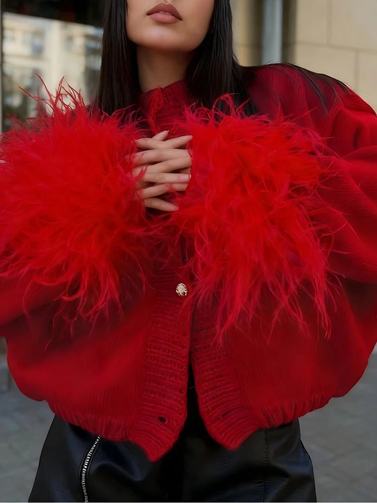 Повседневный женский свитер с длинными рукавами для поездок на работу, однобортные джемперы для горячих девушек, модные лоскутные вязаные кардиганы с длинными рукавами и перьями
Повседневный женский свитер с длинными рукавами для поездок на работу, однобортные джемперы для горячих девушек, модные лоскутные вязаные кардиганы с длинными рукавами и перьями