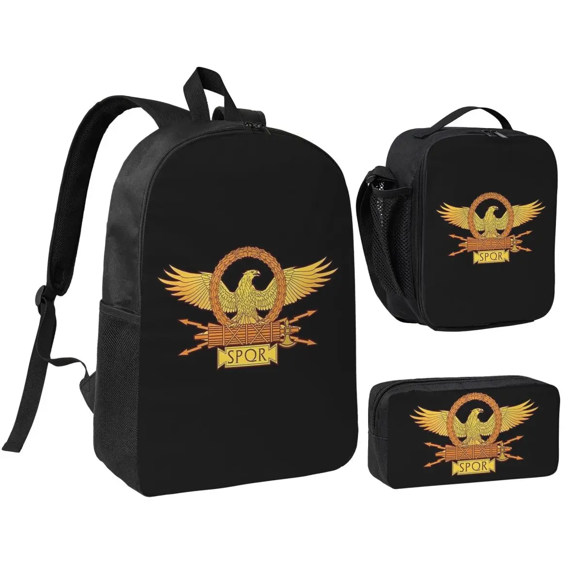 Ancient Roman SPQR Backpack Student BookBag School Bag Shoulder Bags 3ps Insulated Lunch Bag Pencil Case
Ancient Roman SPQR Backpack Student BookBag School Bag Shoulder Bags 3ps Insulated Lunch Bag Pencil Case