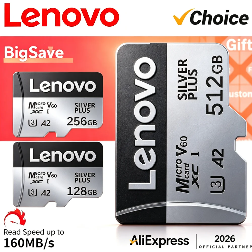 Lenovo SD Card 512GB 256GB Memory Card 64GB 128GB UHS-I U3 V30 High Endurance Micro TF SD 32GB for Dash Camera 4K Video
Lenovo SD Card 512GB 256GB Memory Card 64GB 128GB UHS-I U3 V30 High Endurance Micro TF SD 32GB for Dash Camera 4K Video