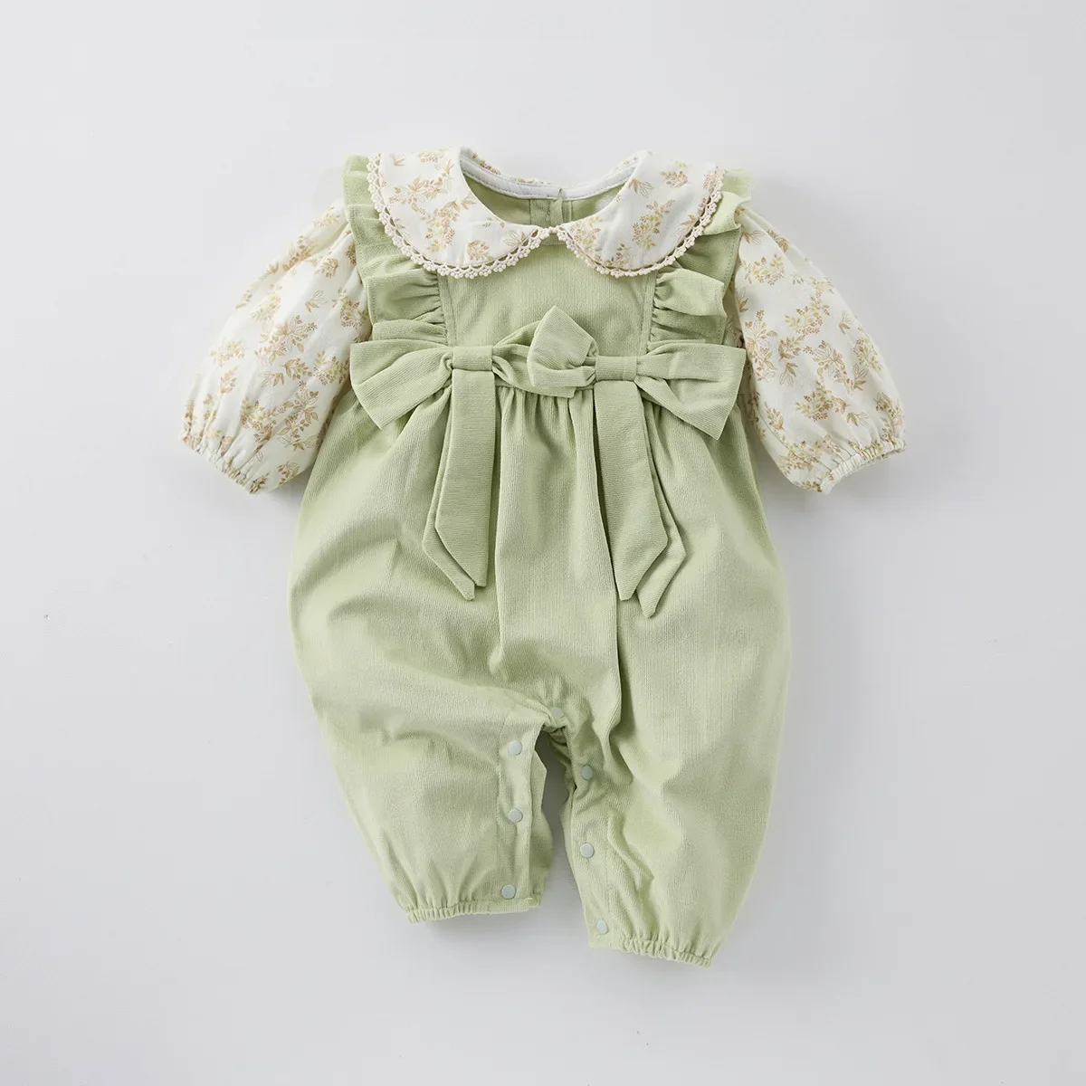HoneyCherry Spring Baby Romper Cute Baby Girl Corduroy Printing Splicing Long-sleeved Romper Newborn Baby Clothes
HoneyCherry Spring Baby Romper Cute Baby Girl Corduroy Printing Splicing Long-sleeved Romper Newborn Baby Clothes