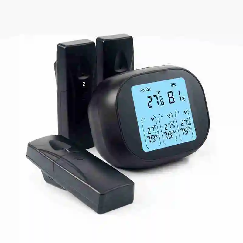 Household wireless thermometer Indoor and outdoor weather station Digital electronic thermometer One to three rechargeable
Household wireless thermometer Indoor and outdoor weather station Digital electronic thermometer One to three rechargeable