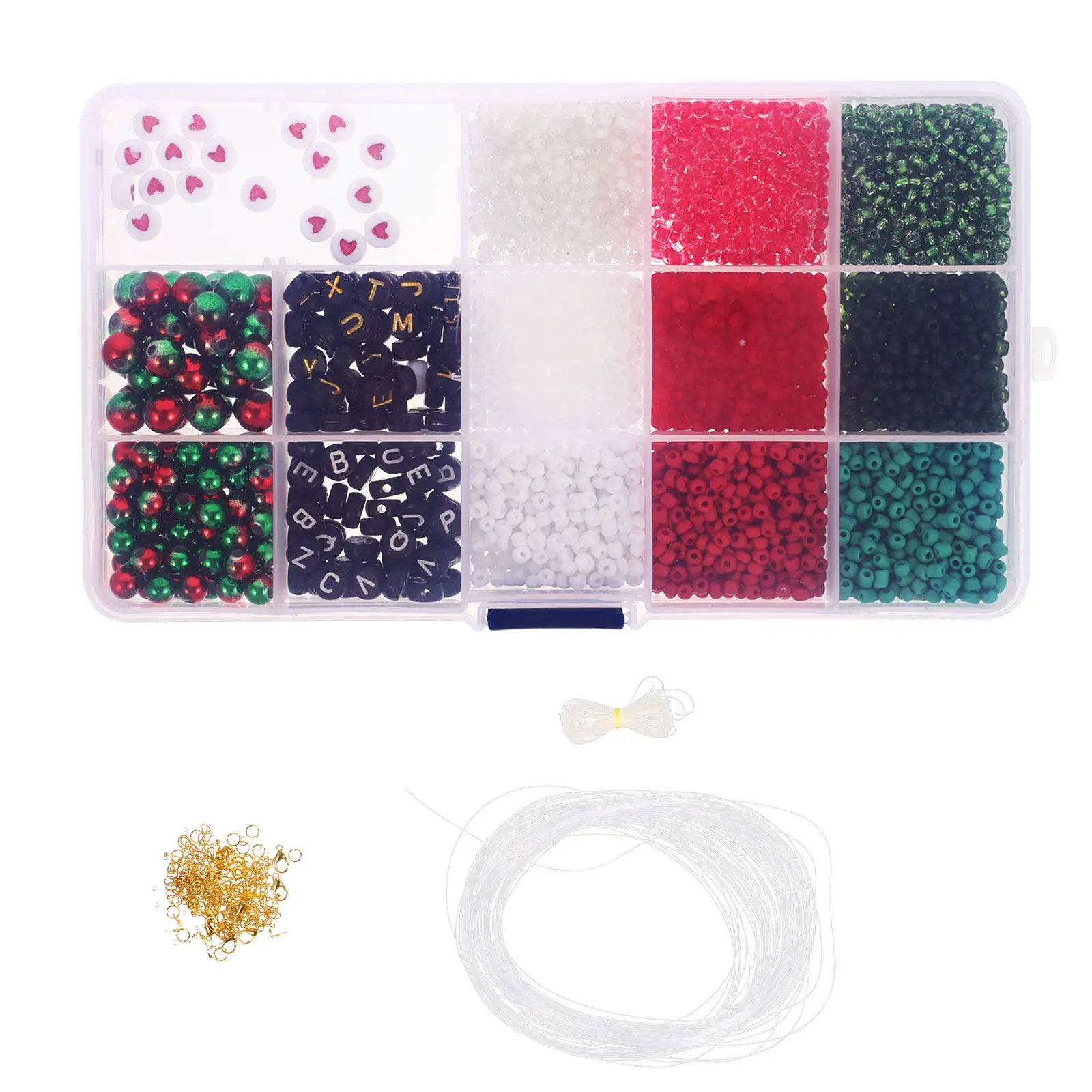 1Set Christmas Earrings Beads DIY Jewelry Making Kit Acrylic Alloy Colorful Bracelet Necklace Charms Kit Gift Christmas Beads
1Set Christmas Earrings Beads DIY Jewelry Making Kit Acrylic Alloy Colorful Bracelet Necklace Charms Kit Gift Christmas Beads