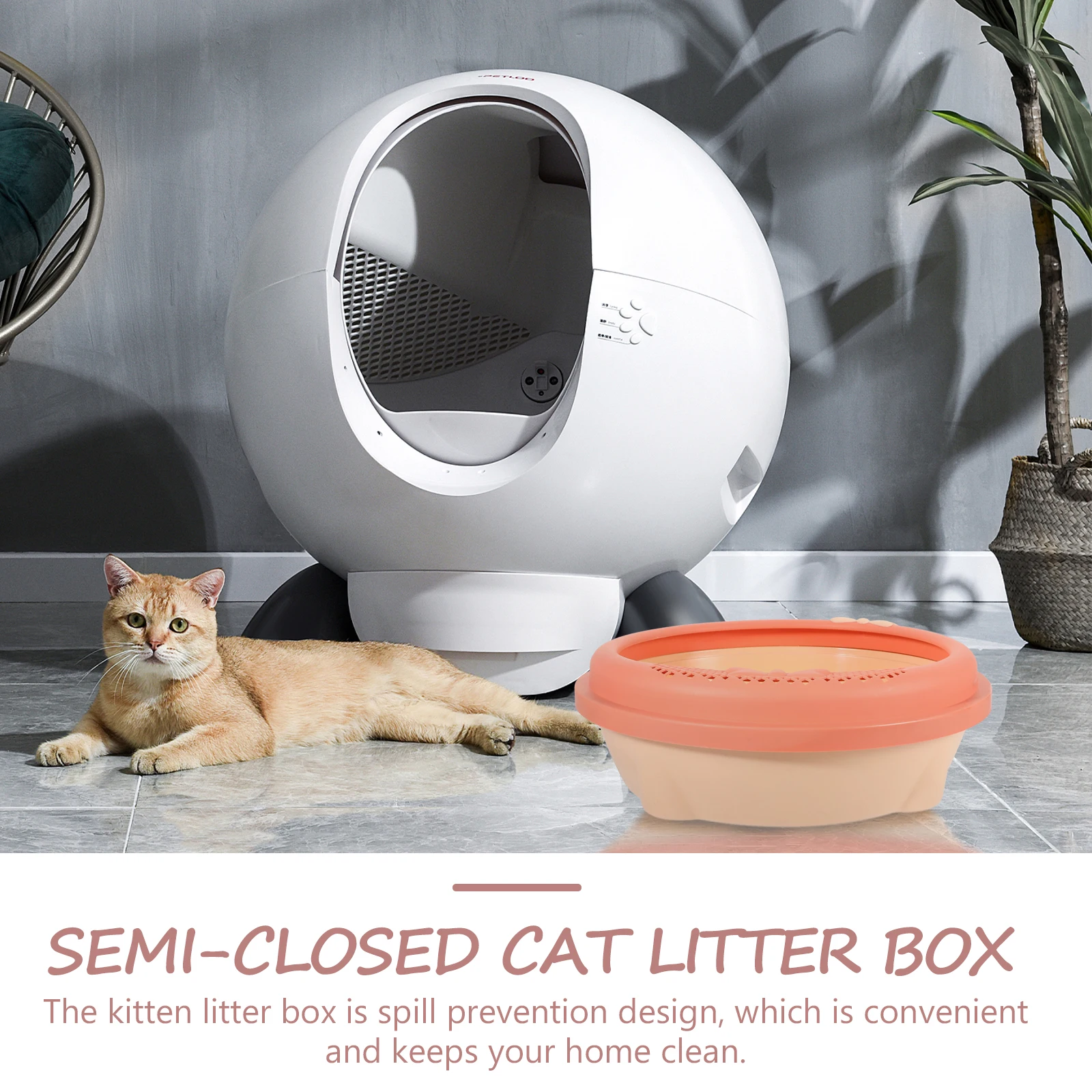 Cat Litter Box Kitten Toilet 1 Small Pink High Side Spill Prevention Large Capacity Safety Portable Travel Home Pet Shop Bedroom
Cat Litter Box Kitten Toilet 1 Small Pink High Side Spill Prevention Large Capacity Safety Portable Travel Home Pet Shop Bedroom