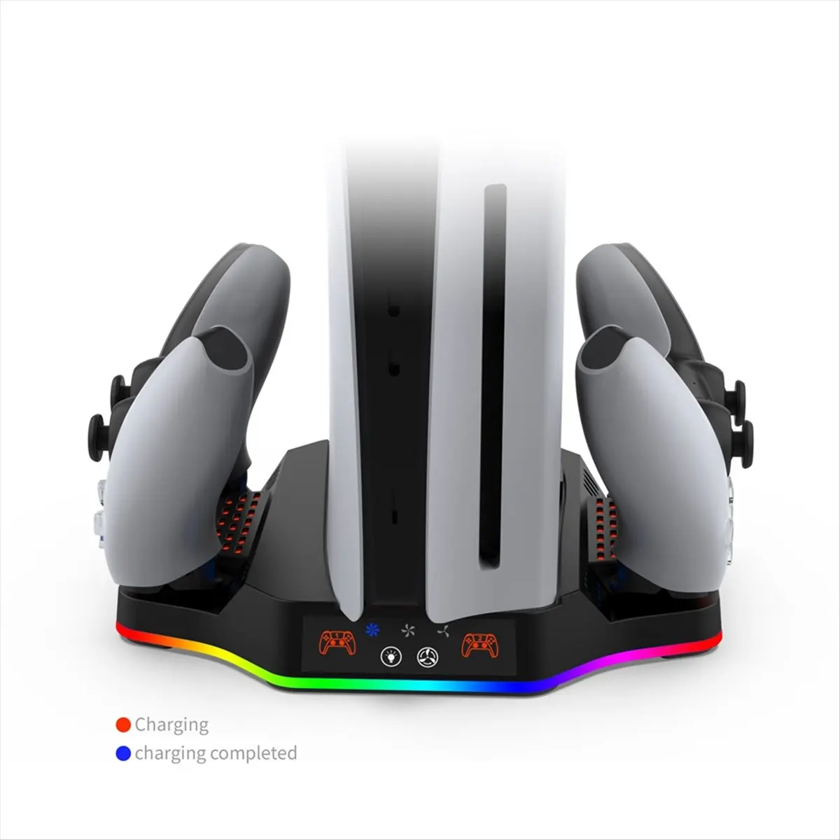 AS62 Game Console Cooling Dock for PS5 Slim with RGB Colorful Ambient Light Portable Gamepad Charger
AS62 Game Console Cooling Dock for PS5 Slim with RGB Colorful Ambient Light Portable Gamepad Charger