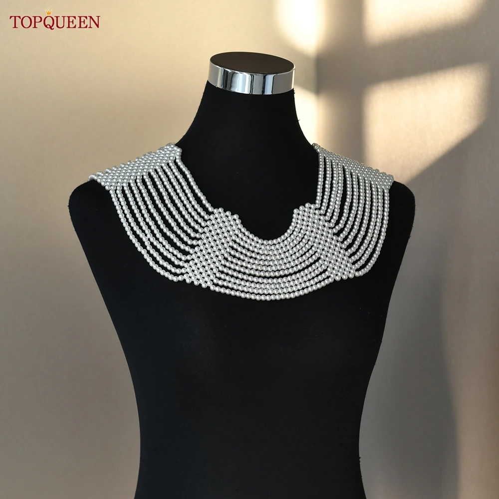 TOPQUEEN VG116 Short Top Women's Pearl Beaded Bolero Bridal Shawl Stage Performance Dance Evening Necklace Tassel Customizable
TOPQUEEN VG116 Short Top Women's Pearl Beaded Bolero Bridal Shawl Stage Performance Dance Evening Necklace Tassel Customizable