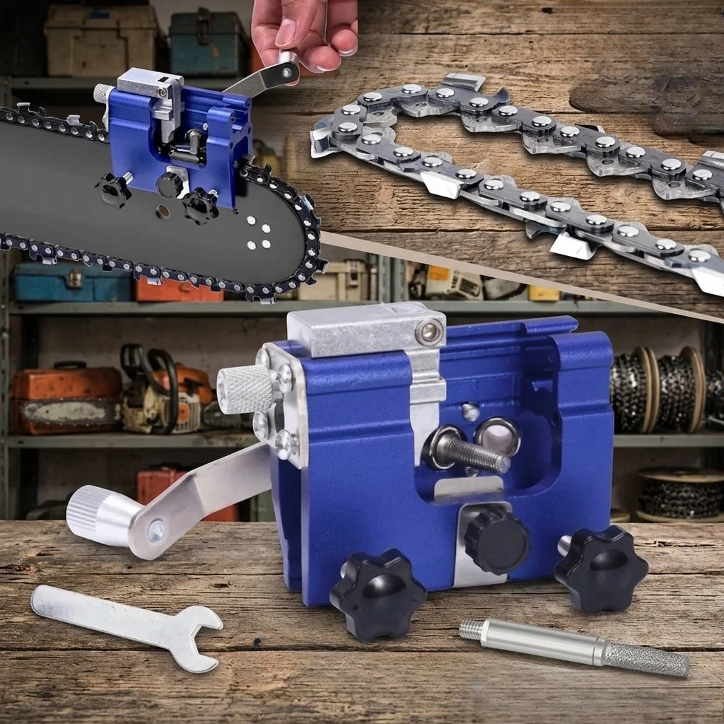 Easy-to-Use Chainsaw Sharpener, Hand-Cranked Chain Sharpening Jig for Fast Sharpening, Most Electric and Gas Chainsaws
Easy-to-Use Chainsaw Sharpener, Hand-Cranked Chain Sharpening Jig for Fast Sharpening, Most Electric and Gas Chainsaws
