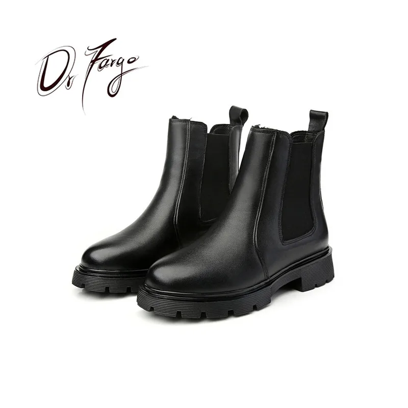 DRFARGO Autumn Winter Boots Fashion Warm Genuine Leather Women Square Med Heel Ankle Boots Slip on Zipper Ladies Size 33-43
DRFARGO Autumn Winter Boots Fashion Warm Genuine Leather Women Square Med Heel Ankle Boots Slip on Zipper Ladies Size 33-43