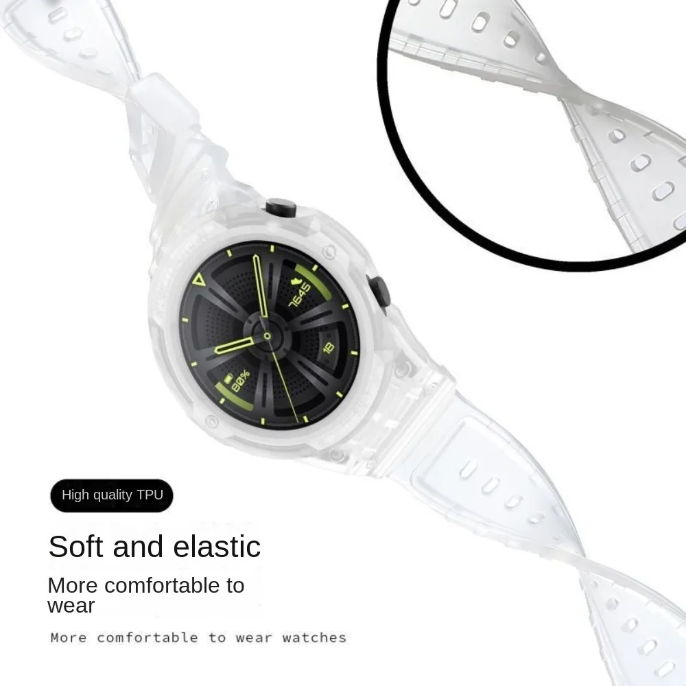 Новый ремешок для часов из ТПУ, 46 мм, спортивный стиль, чехол для часов, защита от падения, регулируемый защитный чехол для часов GT3/GT2 
Новый ремешок для часов из ТПУ, 46 мм, спортивный стиль, чехол для часов, защита от падения, регулируемый защитный чехол для часов GT3/GT2