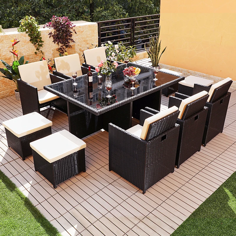 Popular Design Rattan Outdoor Table And Chair Wicker Weave Patio Garden Furniture Set Patio Set Outside Furniture
Popular Design Rattan Outdoor Table And Chair Wicker Weave Patio Garden Furniture Set Patio Set Outside Furniture