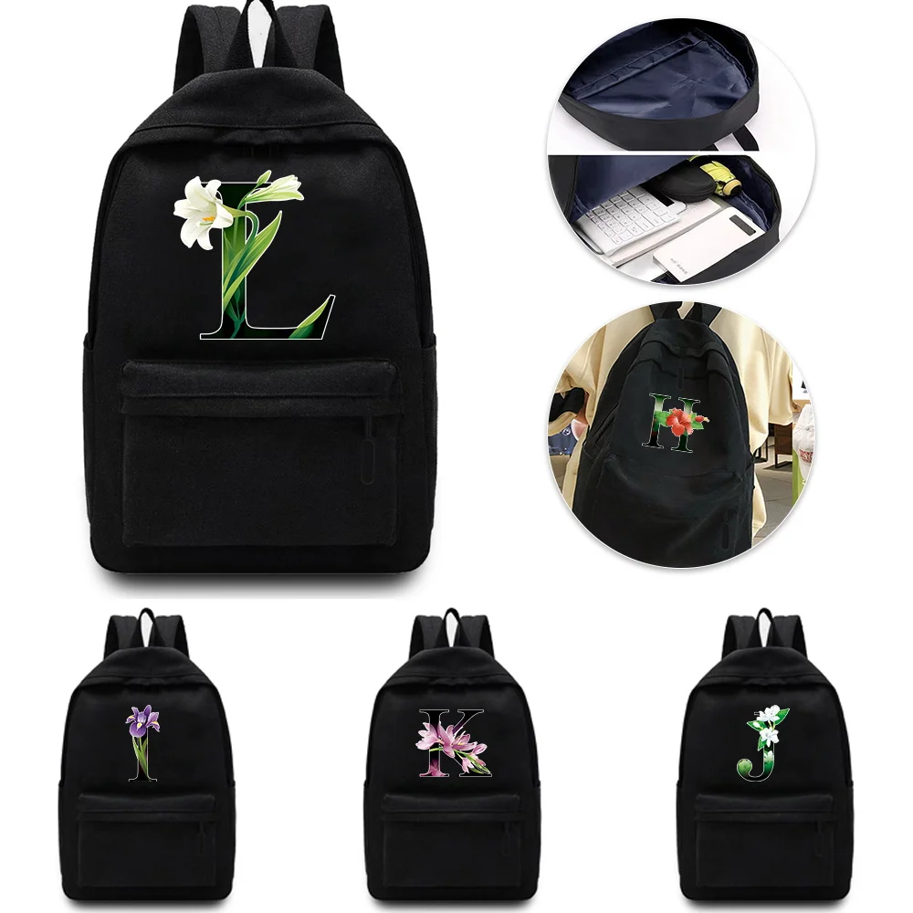 Flower Letter Printing Leisure Backpack Fashion Simple Laptop Backpack Unisex Multi-functional Sports Bag.
Flower Letter Printing Leisure Backpack Fashion Simple Laptop Backpack Unisex Multi-functional Sports Bag.